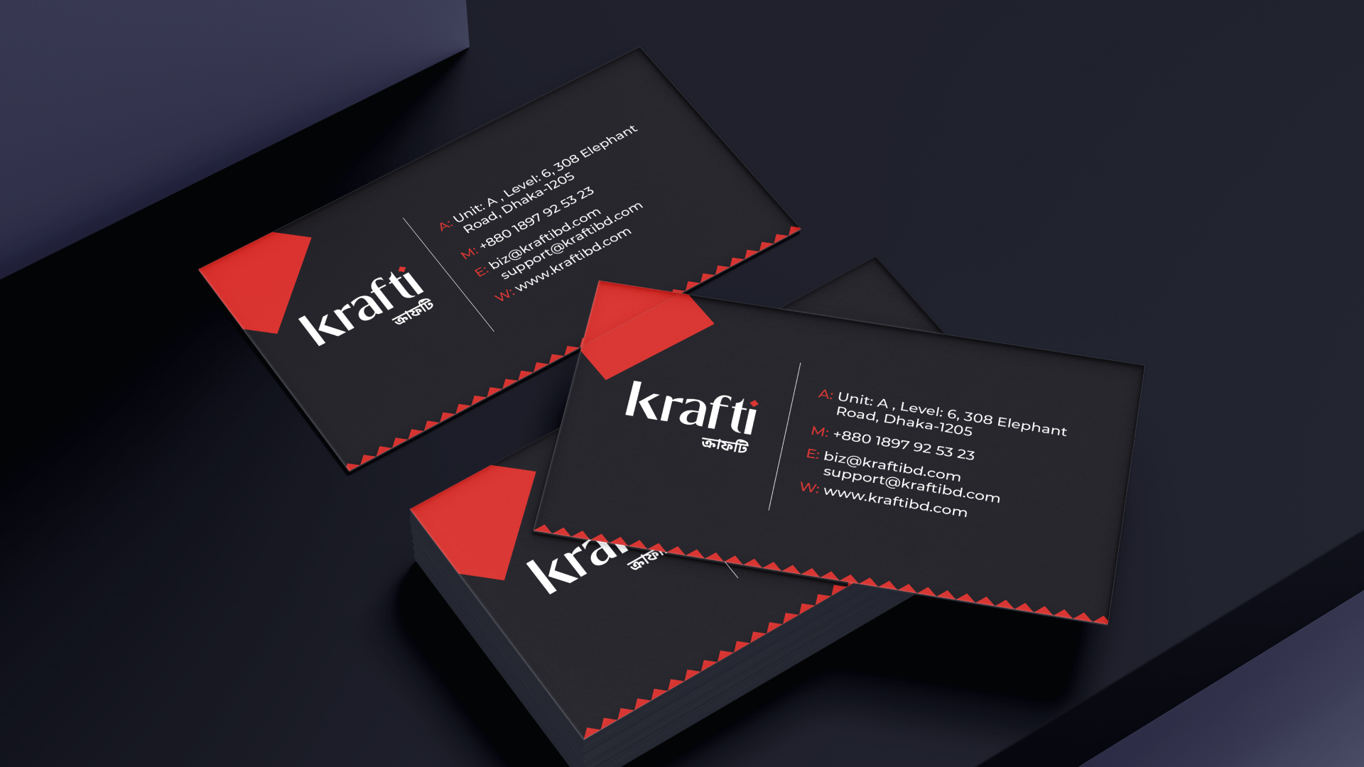 Krafti Business Card Design